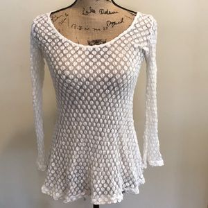 Anthropologie woman’s blouse – White